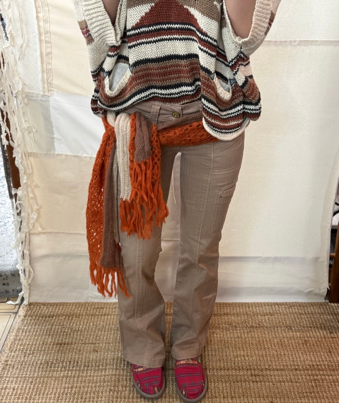 linen ethnic top 상품이미지5