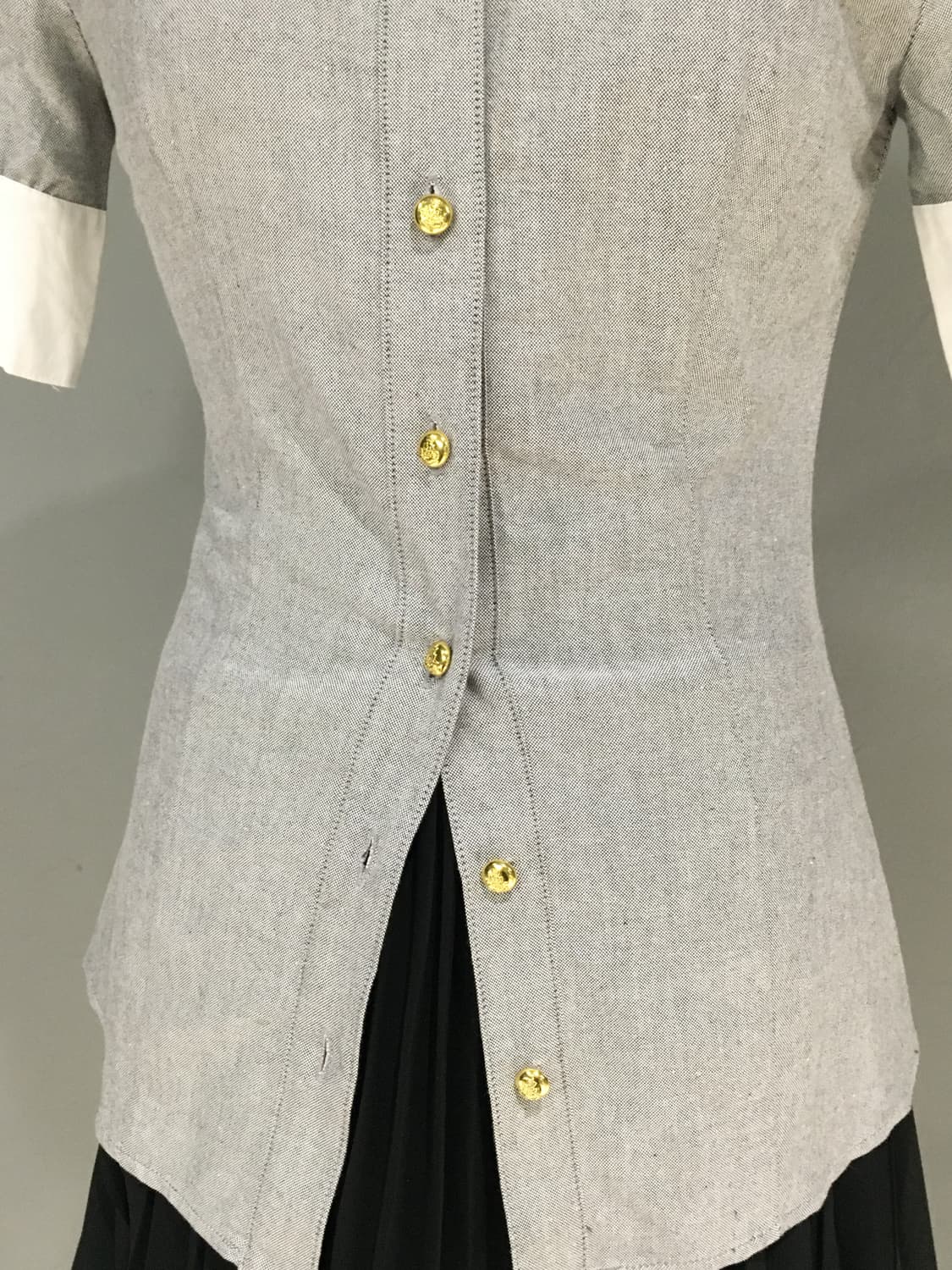 Elegance Contrast Buttoned shirt 상품이미지5