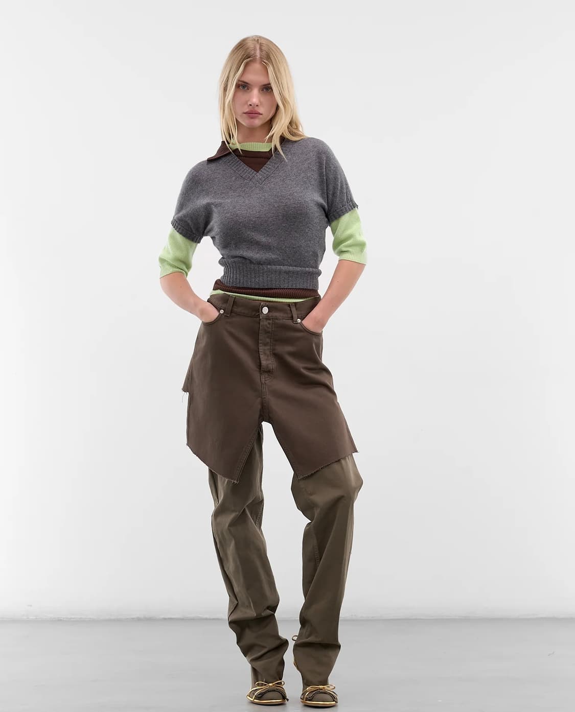 [S,M]어거스트 바론 All-in DISPLAY 데님 쇼츠/브라운 상품이미지1