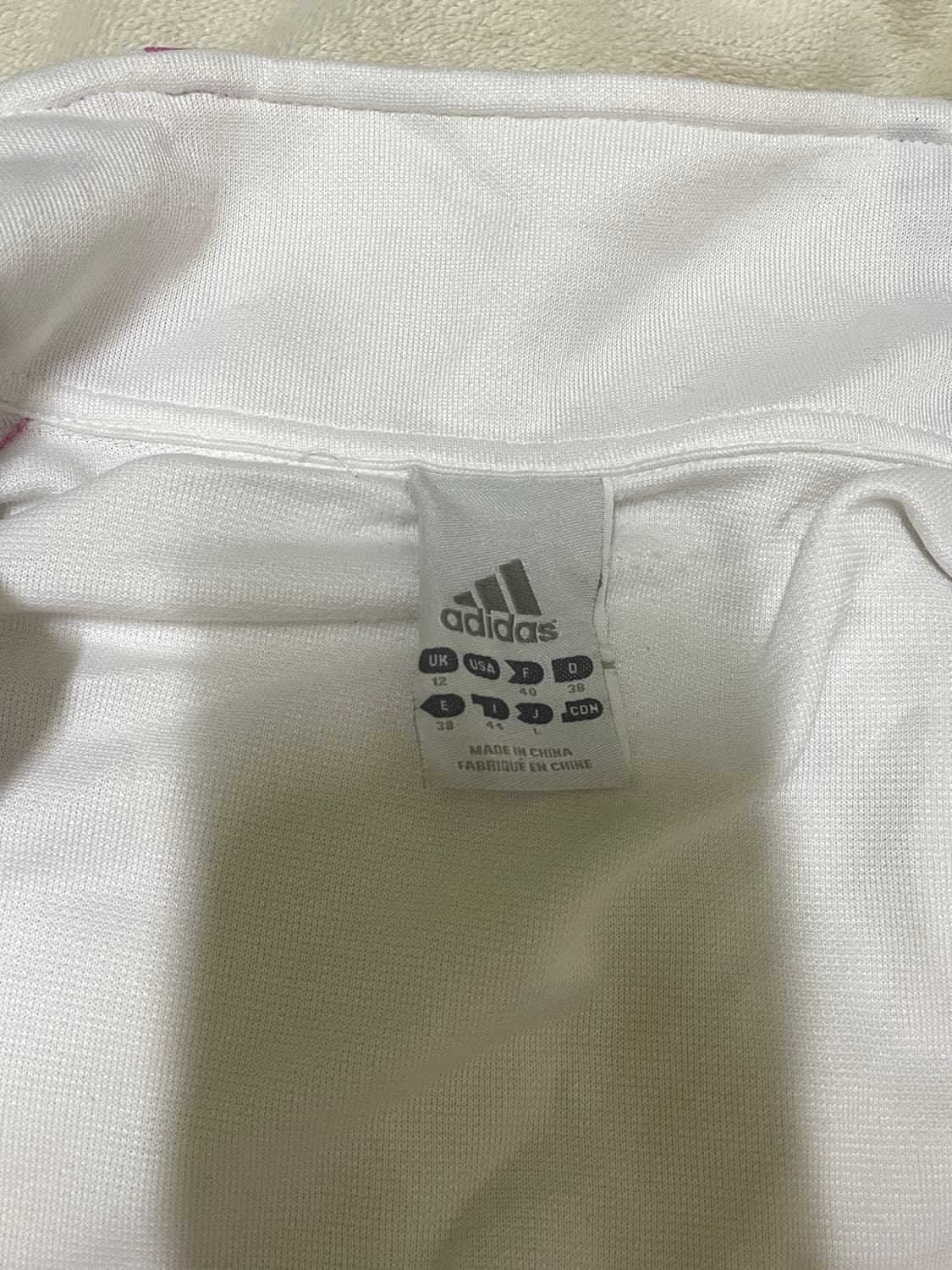 아디다스 화이트 핑크 네이비 져지 상품이미지3