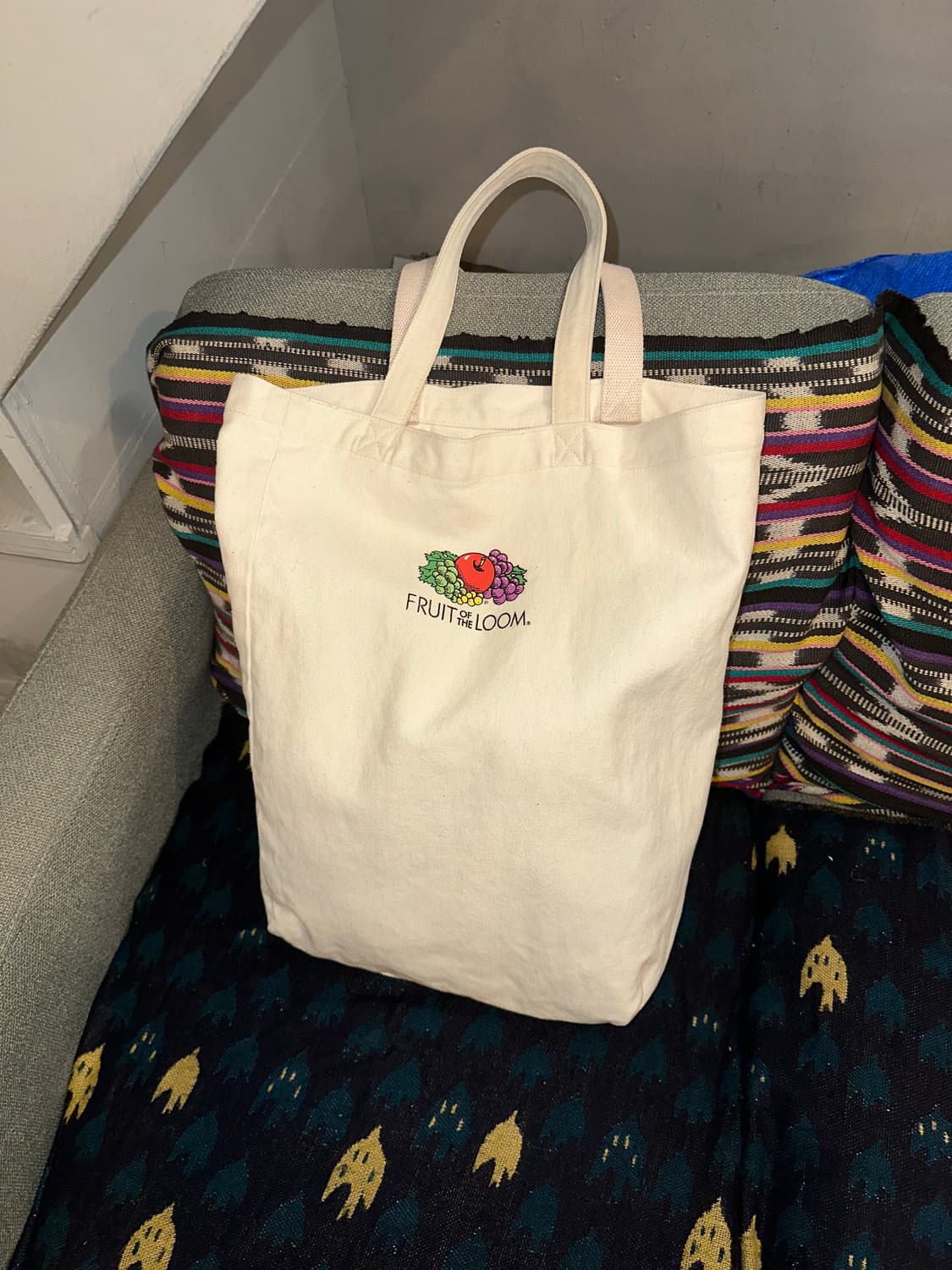 Fruit of the loom logo print eco bag 상품이미지5