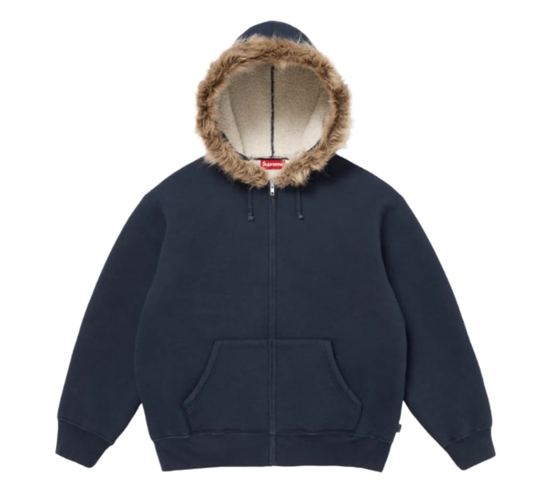 (M) 슈프림 퍼 후드집업 Faux fur zip up hooded 상품이미지2
