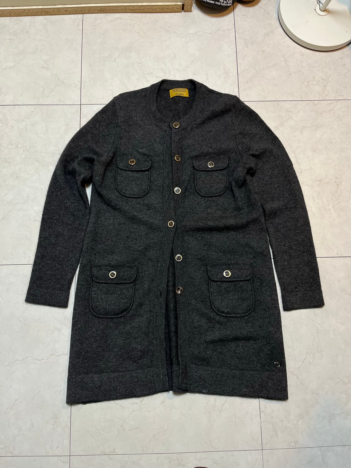 Made in england 캐시미어 헤리티지 가디건 코트 M 상품이미지1