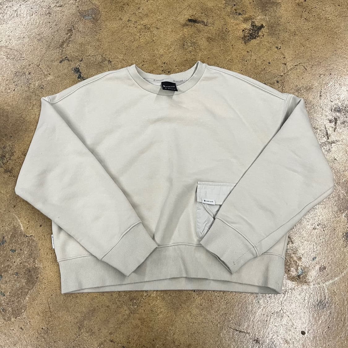 [정품/85] 스노우피크 포켓 맨투맨 티셔츠 아이보리 b18 상품이미지2