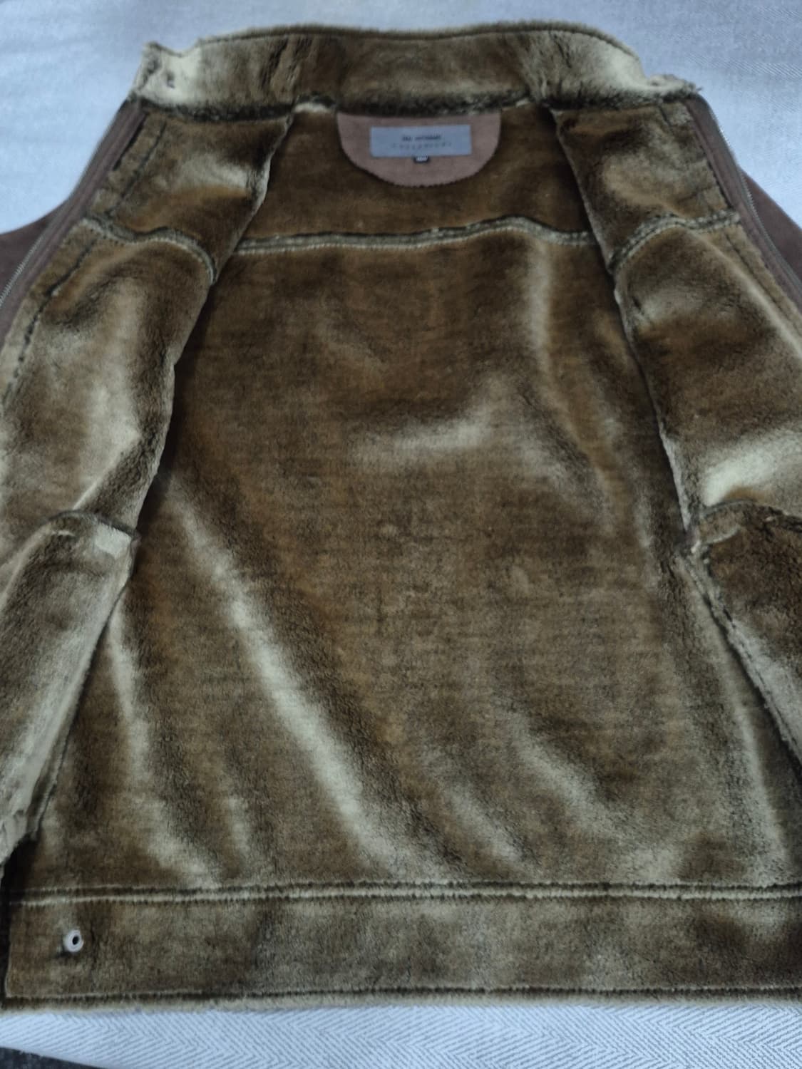 INI HOMME 스웨이드 스타일 브라운 무스탕 자켓 남성 100사이즈 상품이미지4