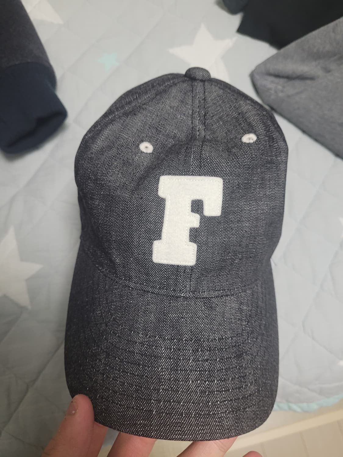 풀카운트 6843 6패널 데님 베이스볼 F 패치 볼캡 상품이미지1