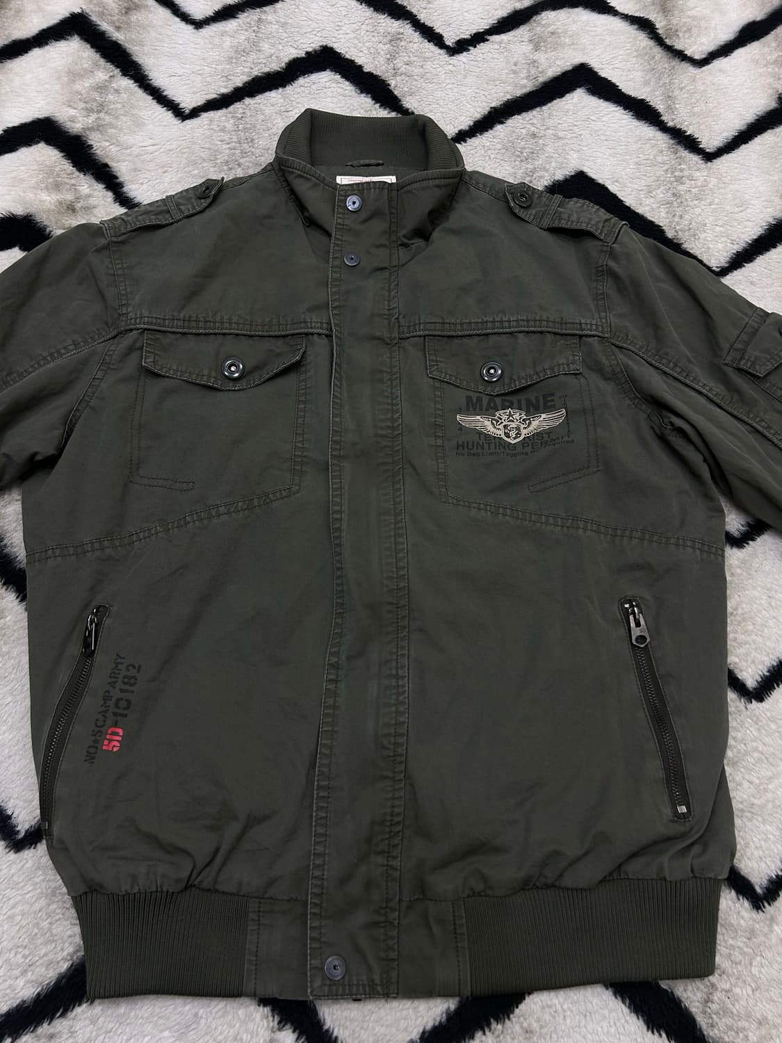 [2XL]Camp5 밀리터리 항공 야상자켓/카키 상품이미지4