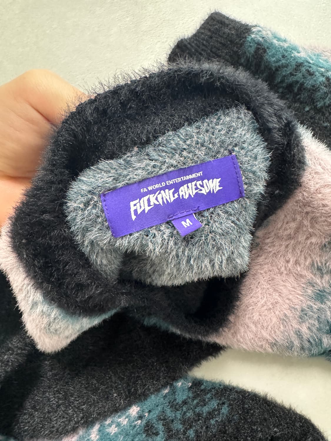 퍼킹어썸 폭스 헤어리 크루넥 니트 상품이미지3