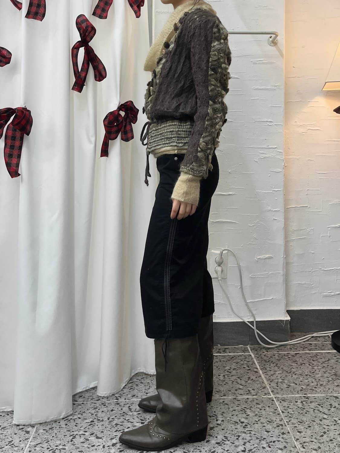 side string shirred midi skirt 상품이미지4