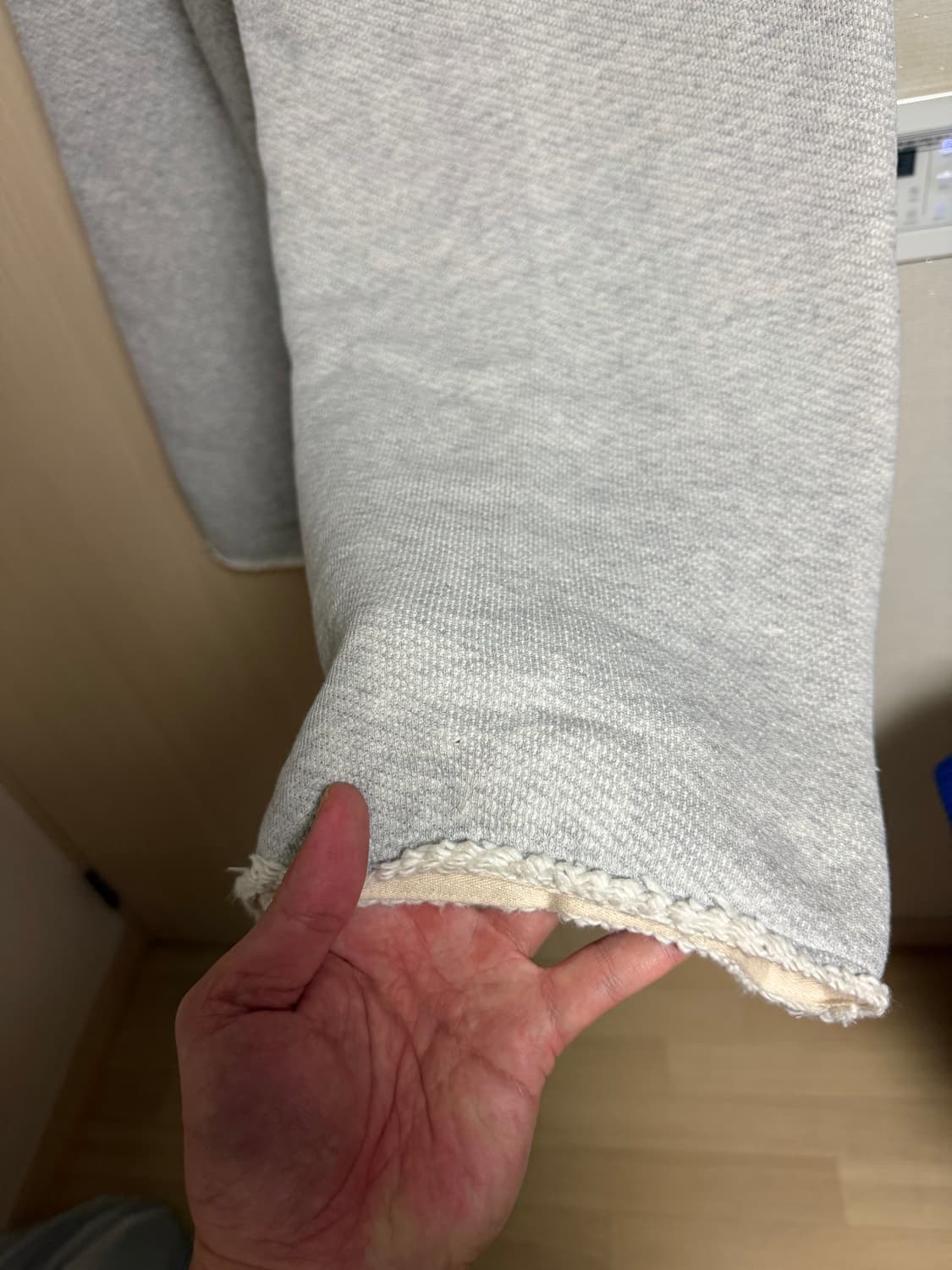 렉토 코튼 저지 와이드 스웻 팬츠 그레이 M 상품이미지7