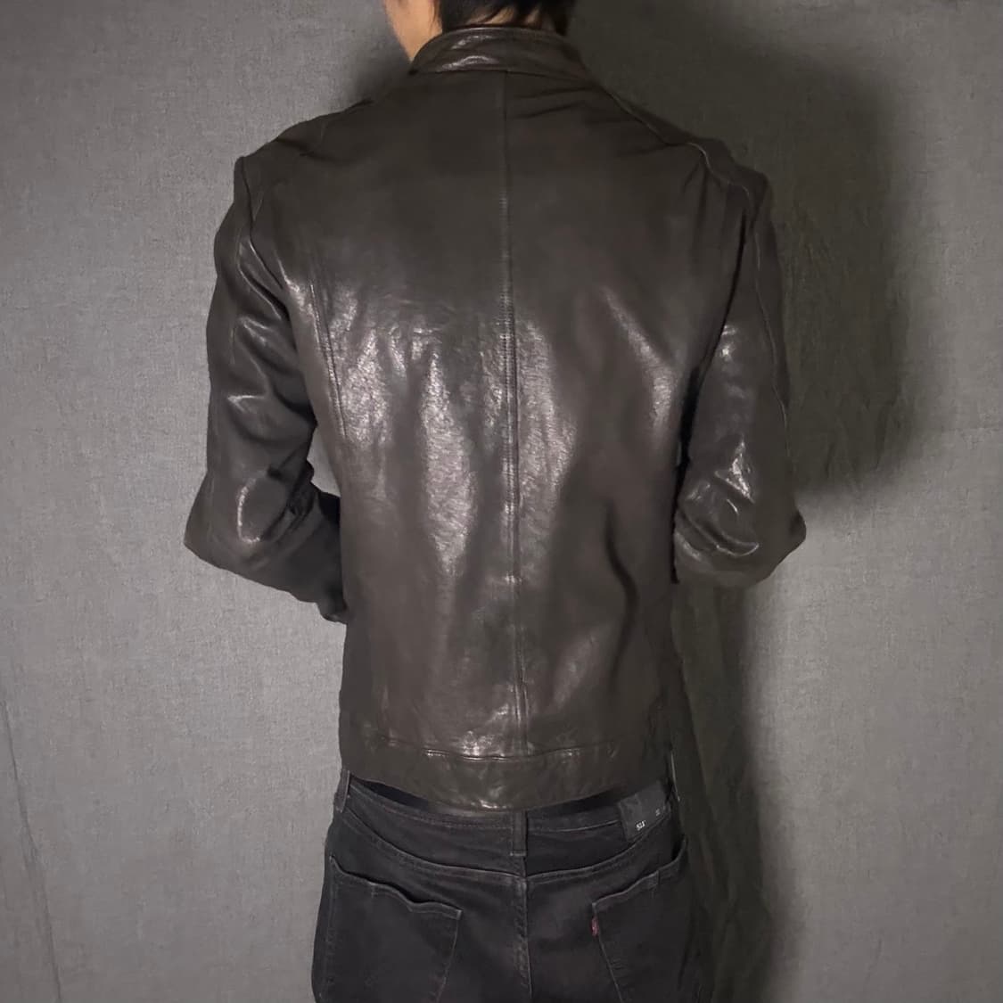 lamb skin leather jacket 상품이미지4