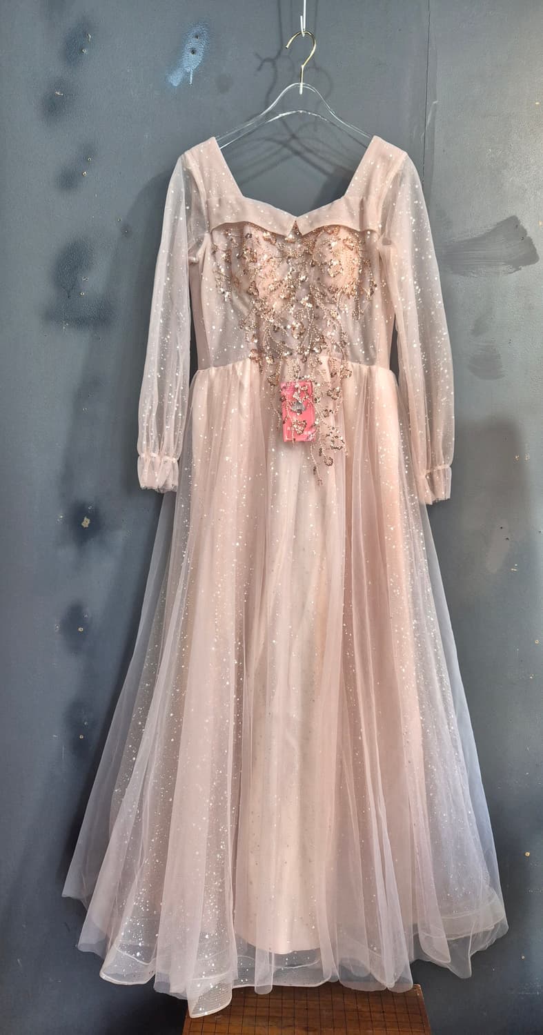 톤다우핑크 스팽글 롱 드레스 55 66 상품이미지1