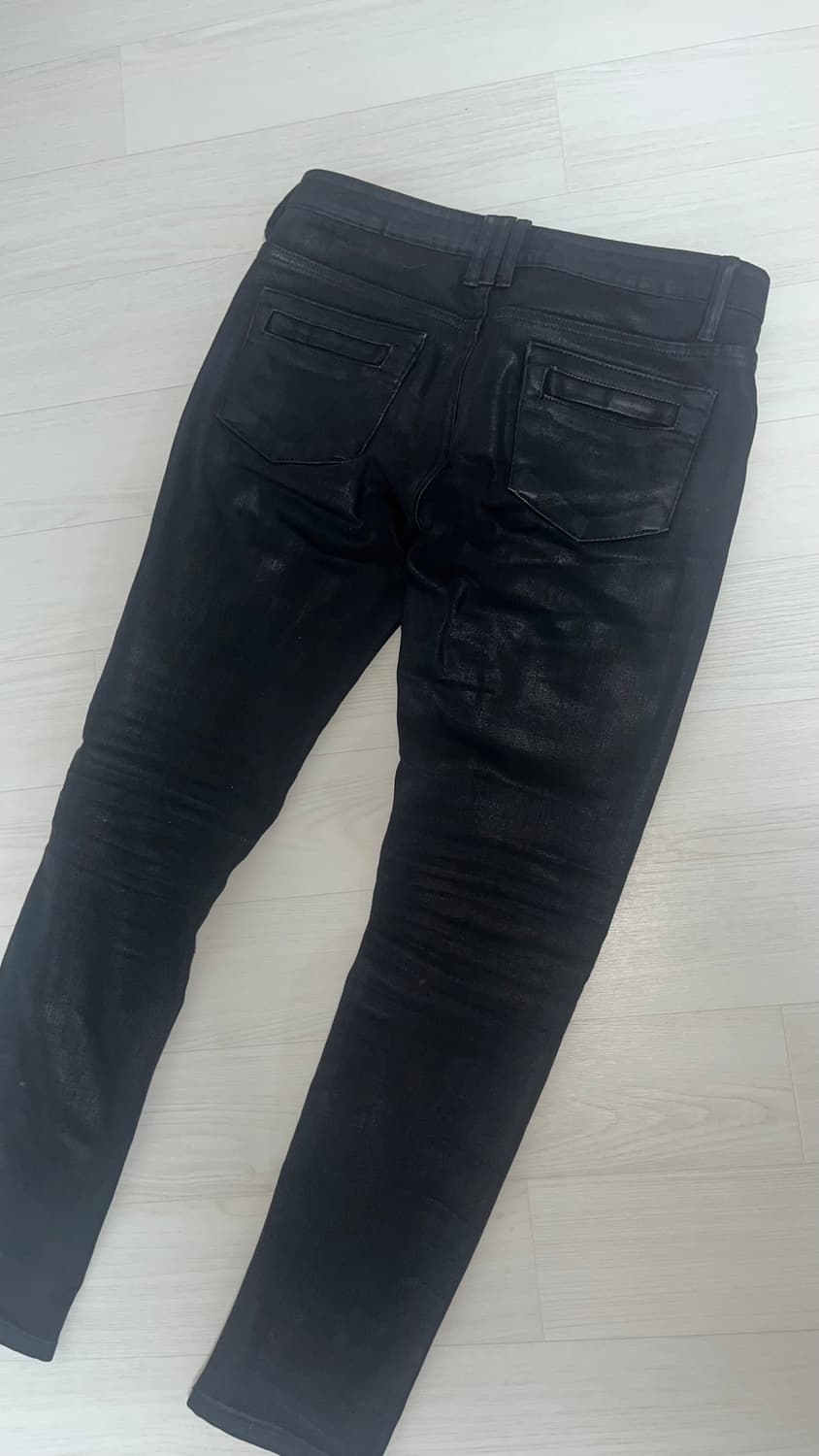 코데즈컴바인 왁스코팅 바이커 스키니진 상품이미지4