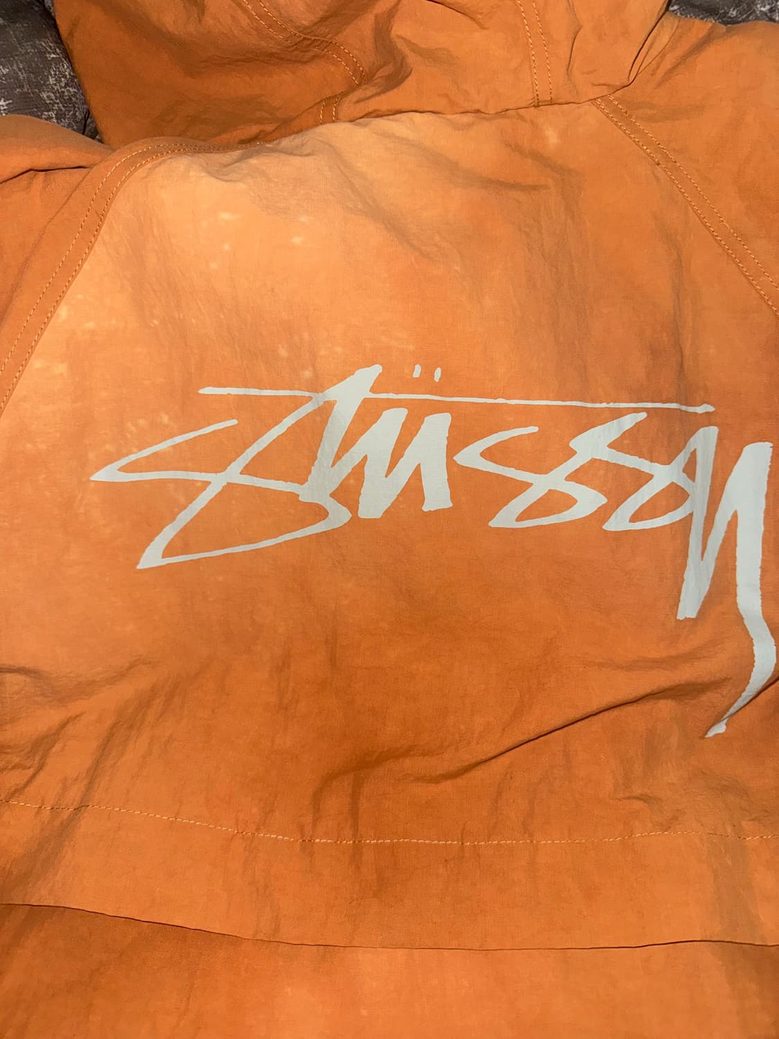 [L] 스투시 쉘 자켓 오렌지 상품이미지5