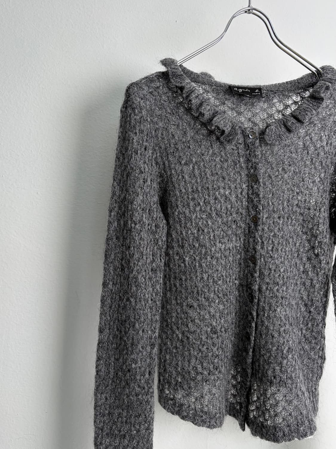 아네스베 프릴 니트 가디건 상품이미지3