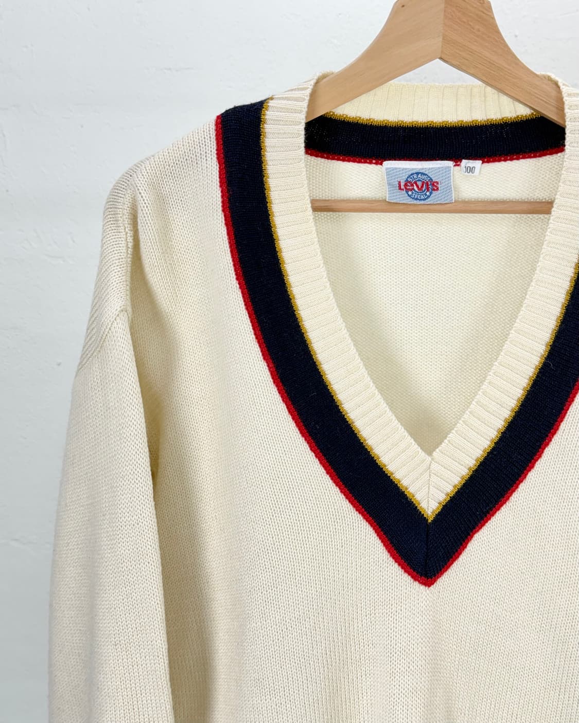 리바이스 80s 크리켓 아이보리 클래식 니트 스웨터 상품이미지2