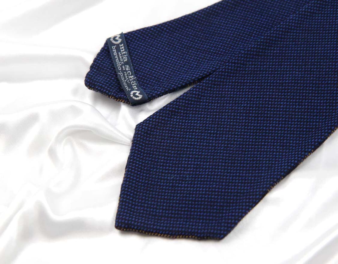 밀라숀 8.3cm A+등급 양면 울 니트 남자 명품 넥타이 상품이미지7