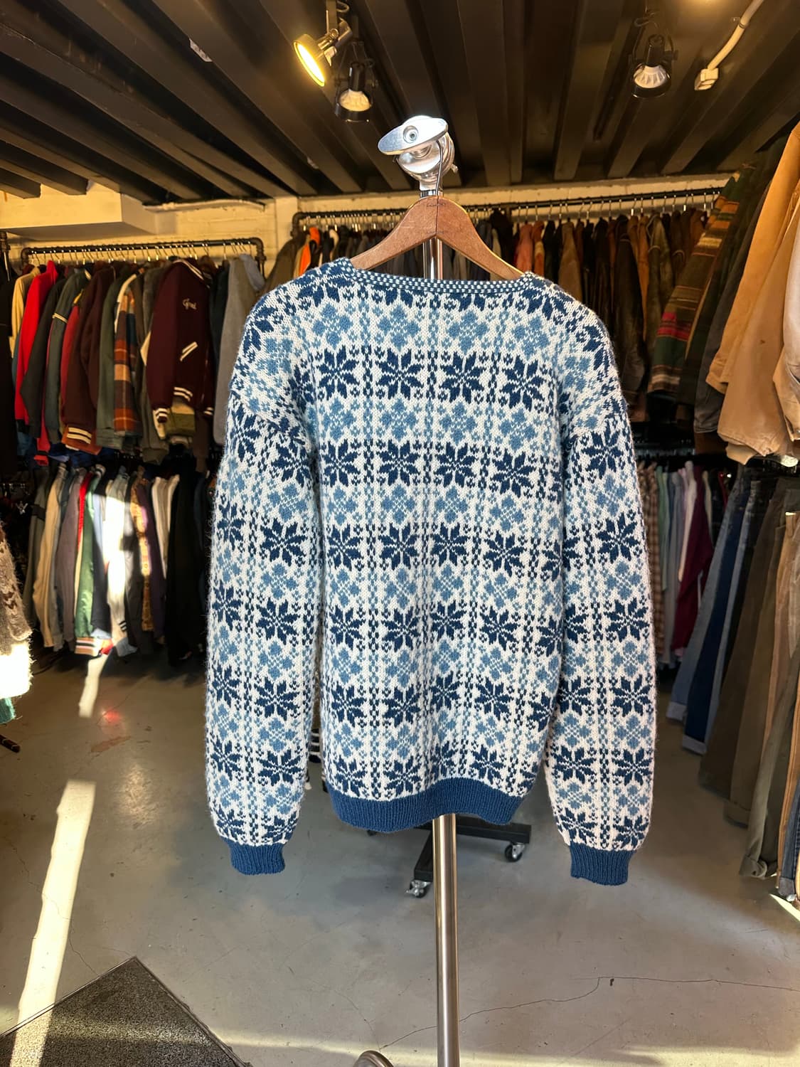 Husfliden Bergen 핸드니트 헤비 울 노르딕 스웨터 상품이미지2