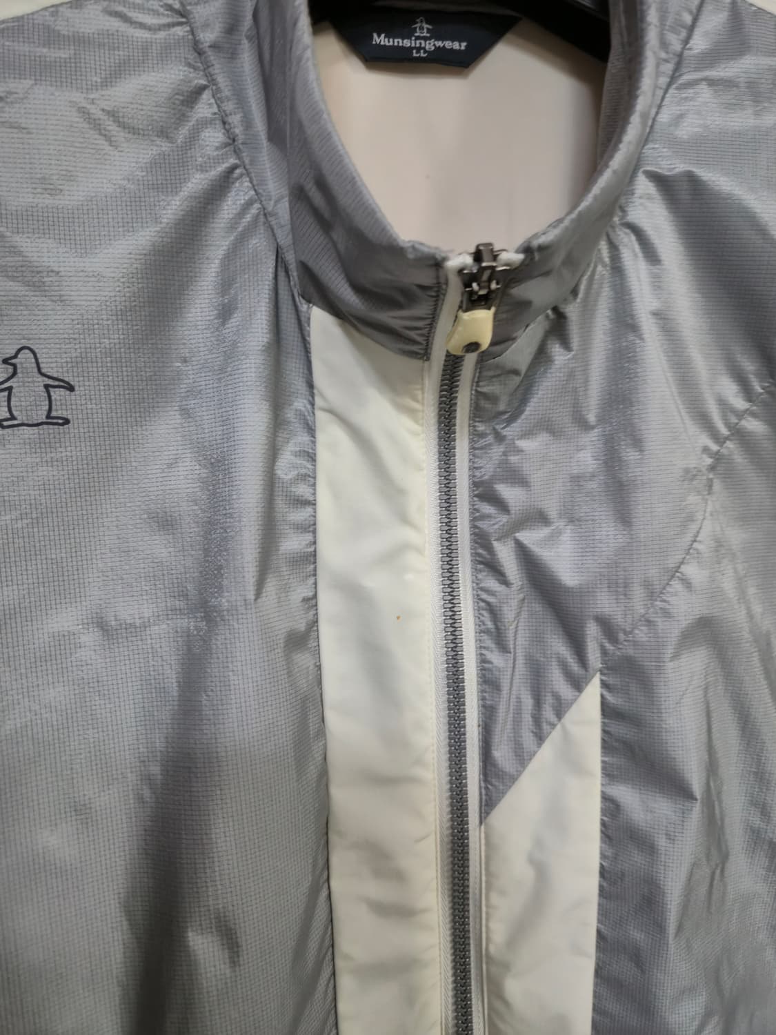 먼시웨어 남성 바람막이 점퍼 실버 상품이미지6