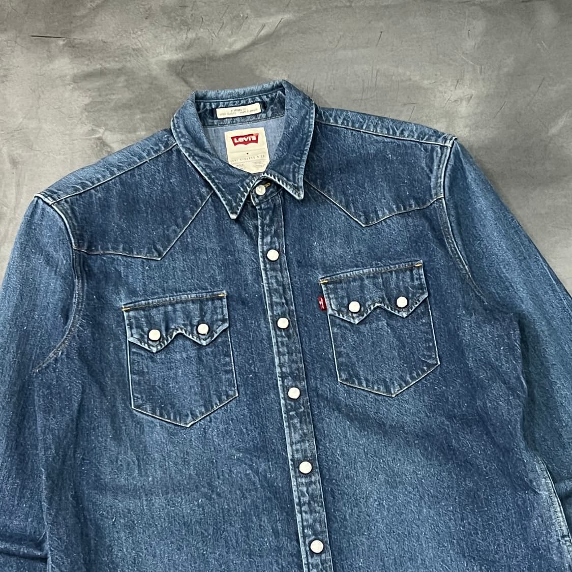  리바이스 체크 웨스턴 데님 셔츠 y15582 상품이미지3