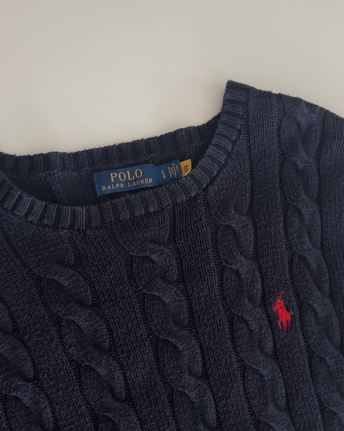 폴로 랄프로렌 케이블 니트 스웨터 L 상품이미지4