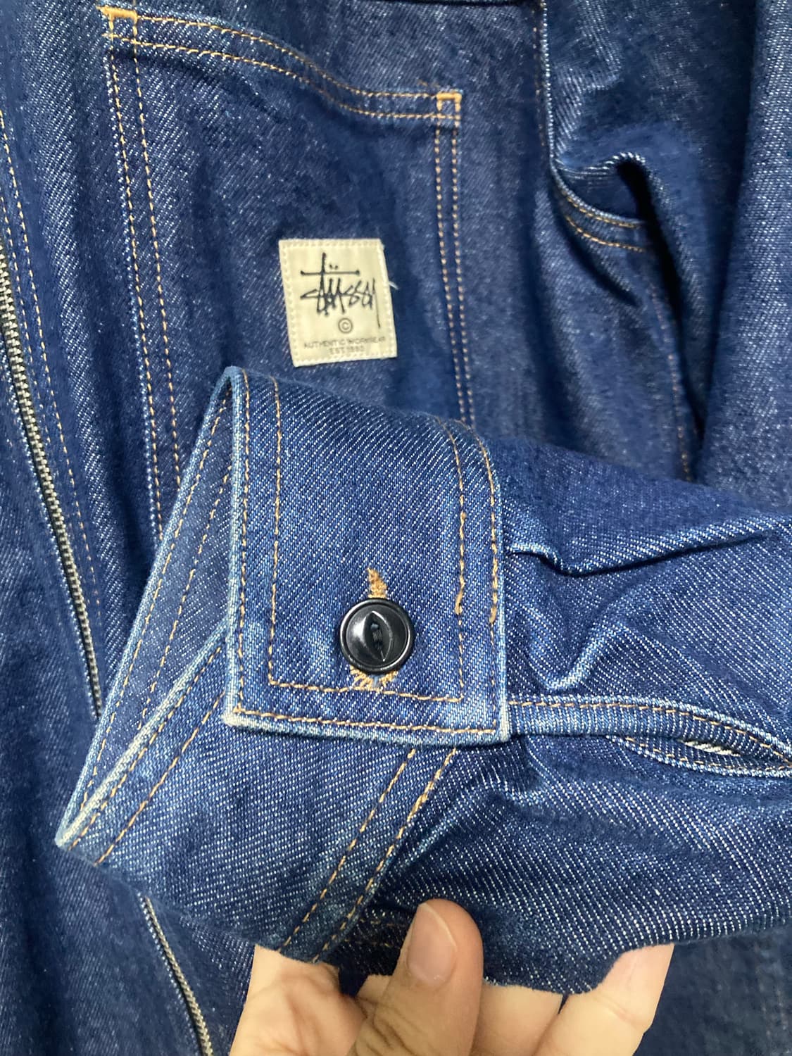 스투시 집업 워크자켓 (데님) 상품이미지5