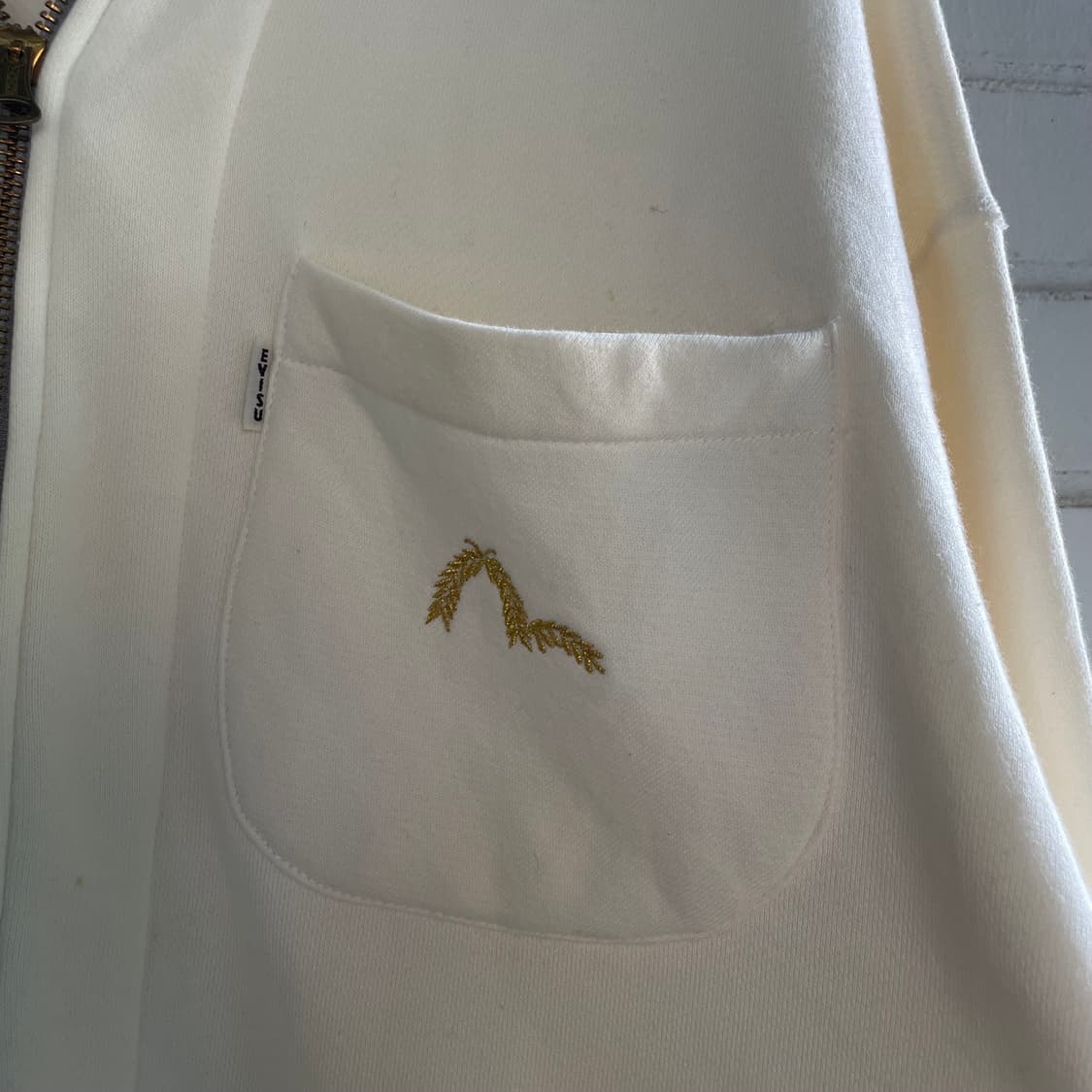 에비수 일본판 아이보리 후드집업 상품이미지3