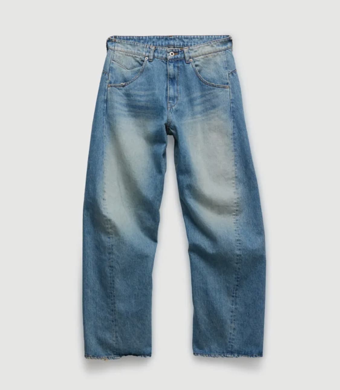 쿠어 워시드 엔지니어 데님 팬츠 L (워시드인디고) 상품이미지1