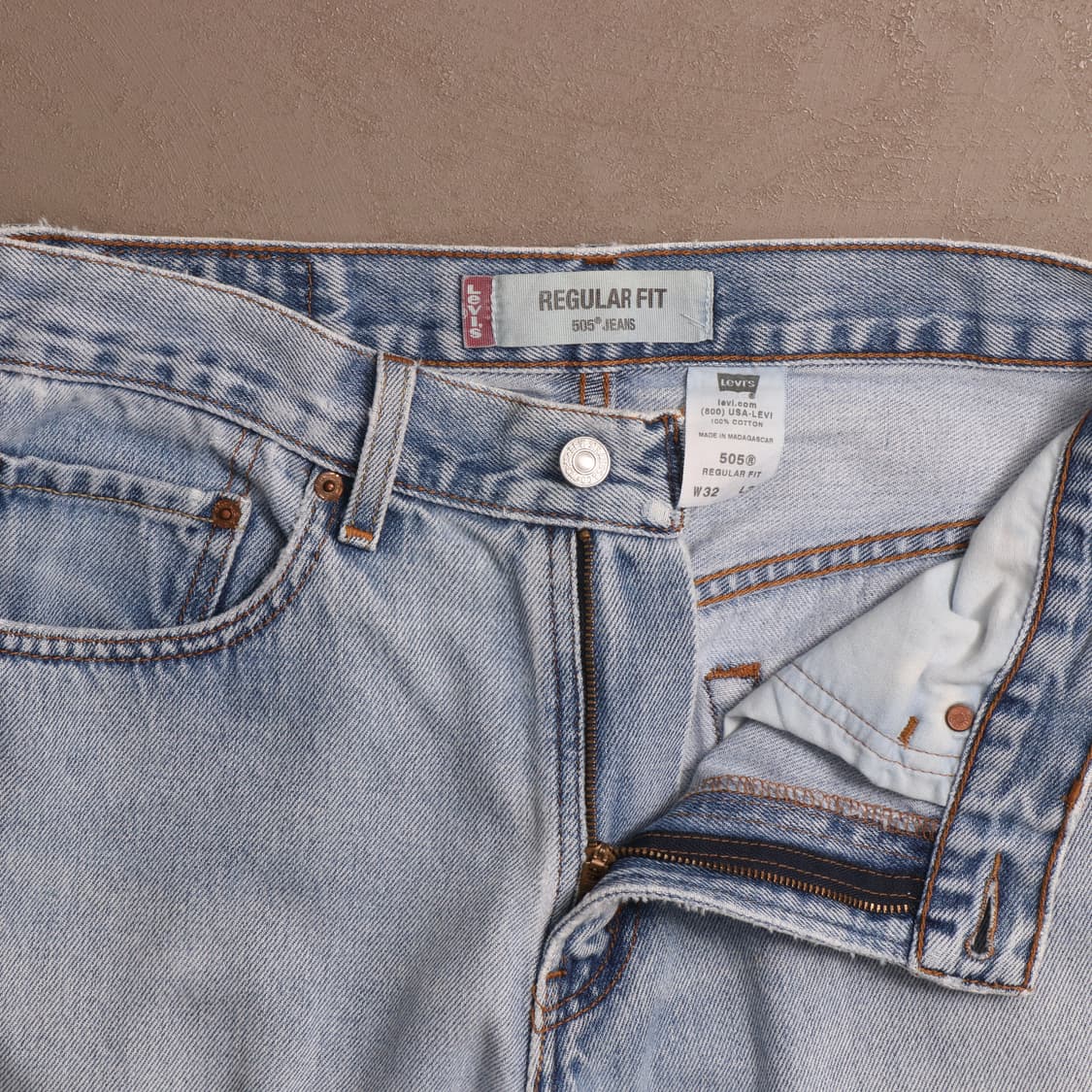 90'S 리바이스 505 연청 데님팬츠A1626 상품이미지2