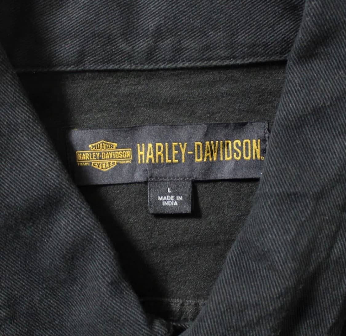 Harley Davidson 할리데이비슨 데님 바디 가죽 슬리브 자켓 상품이미지4