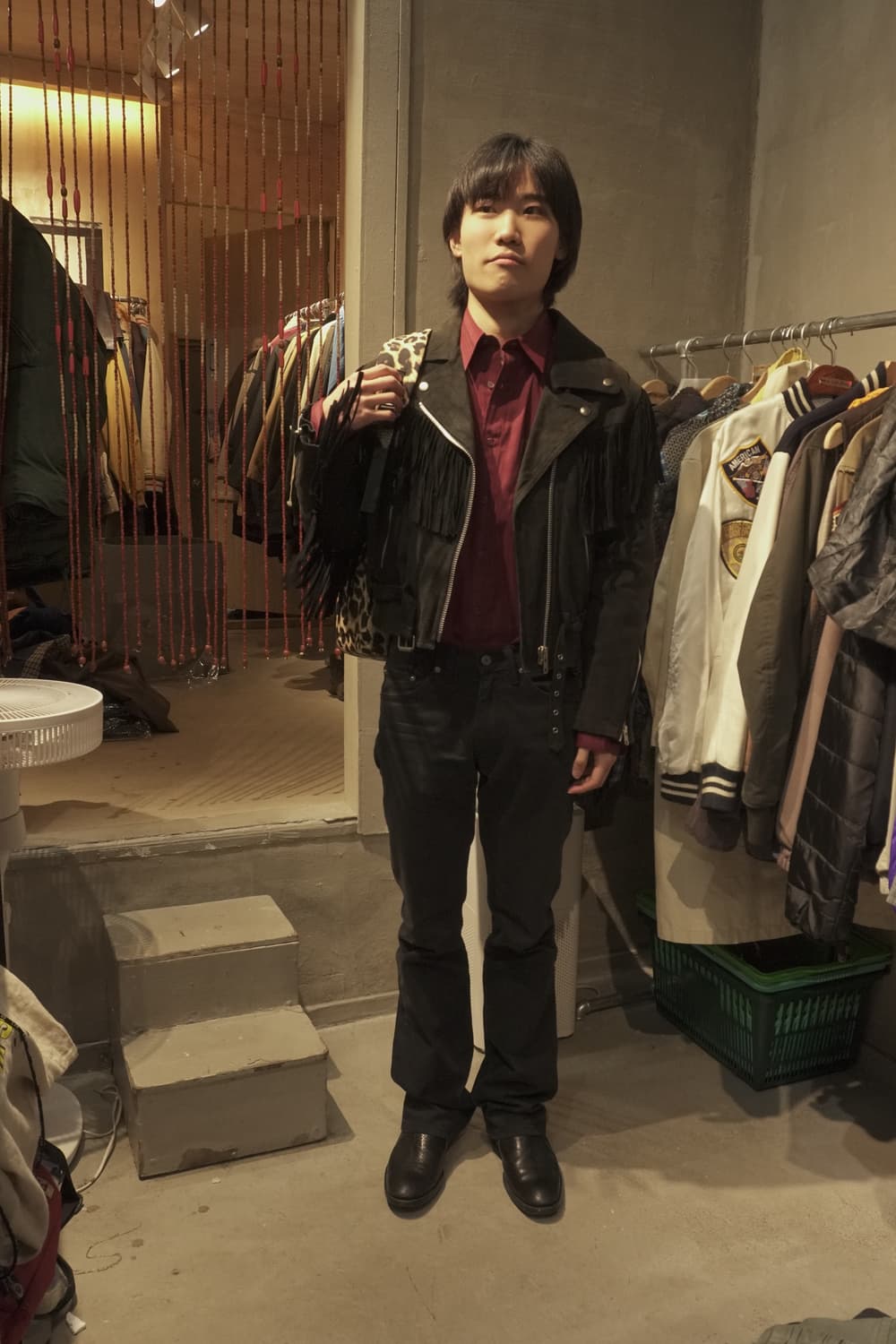 80s 프린지 스웨이드 가죽자켓 컨템포contempo 상품이미지4