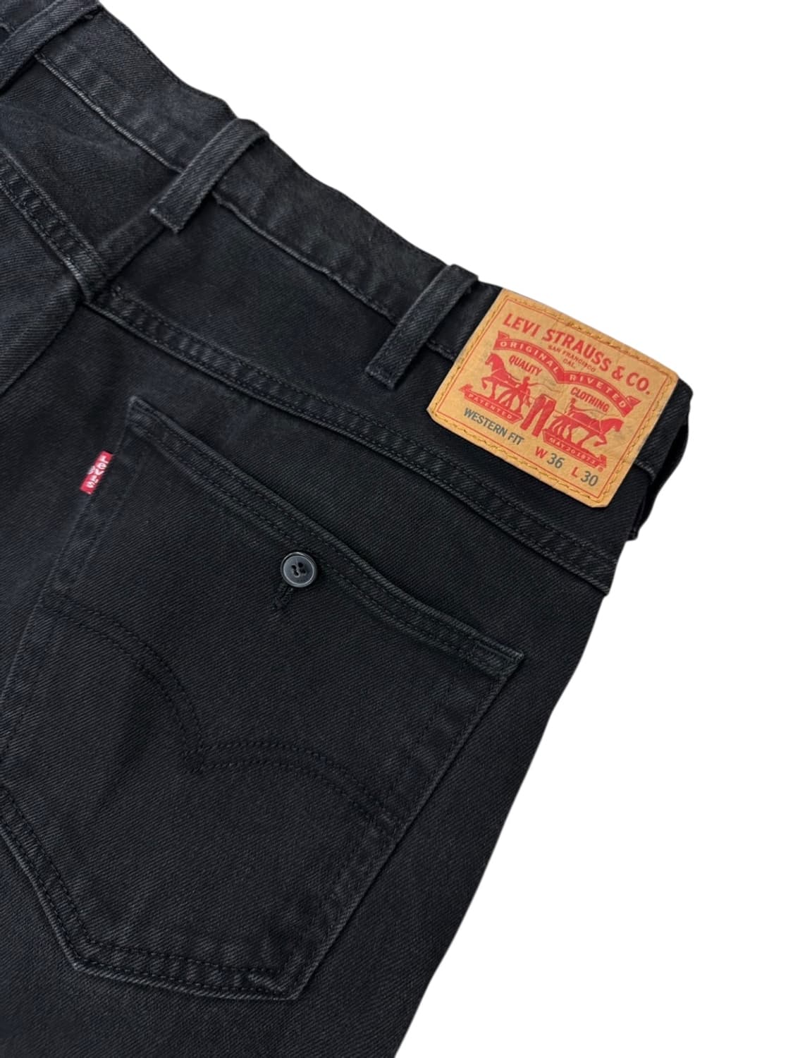 리바이스 웨스턴핏 흑청 데님팬츠 (36) 상품이미지7