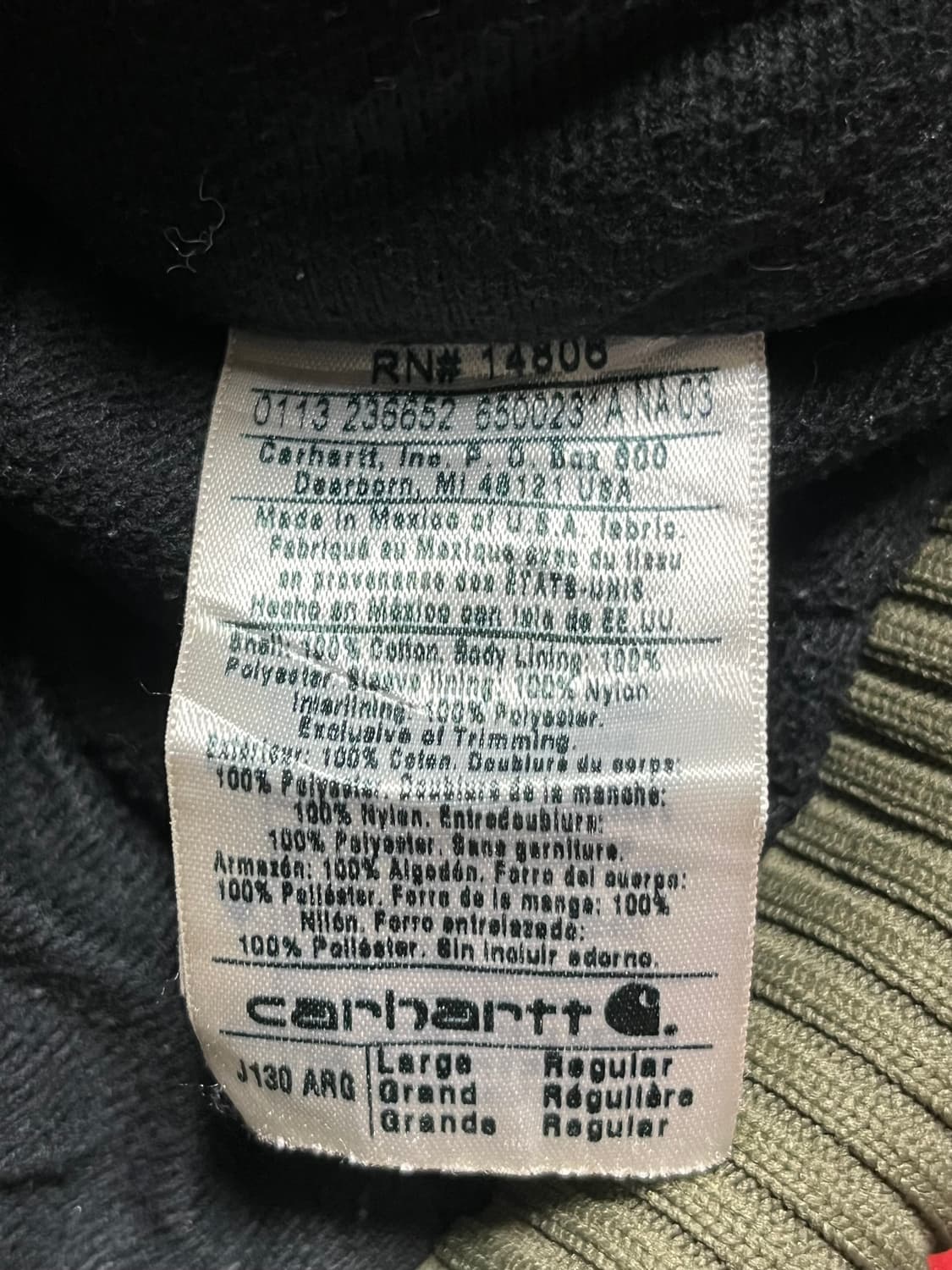 Carhartt j130 arg active jacket  상품이미지5