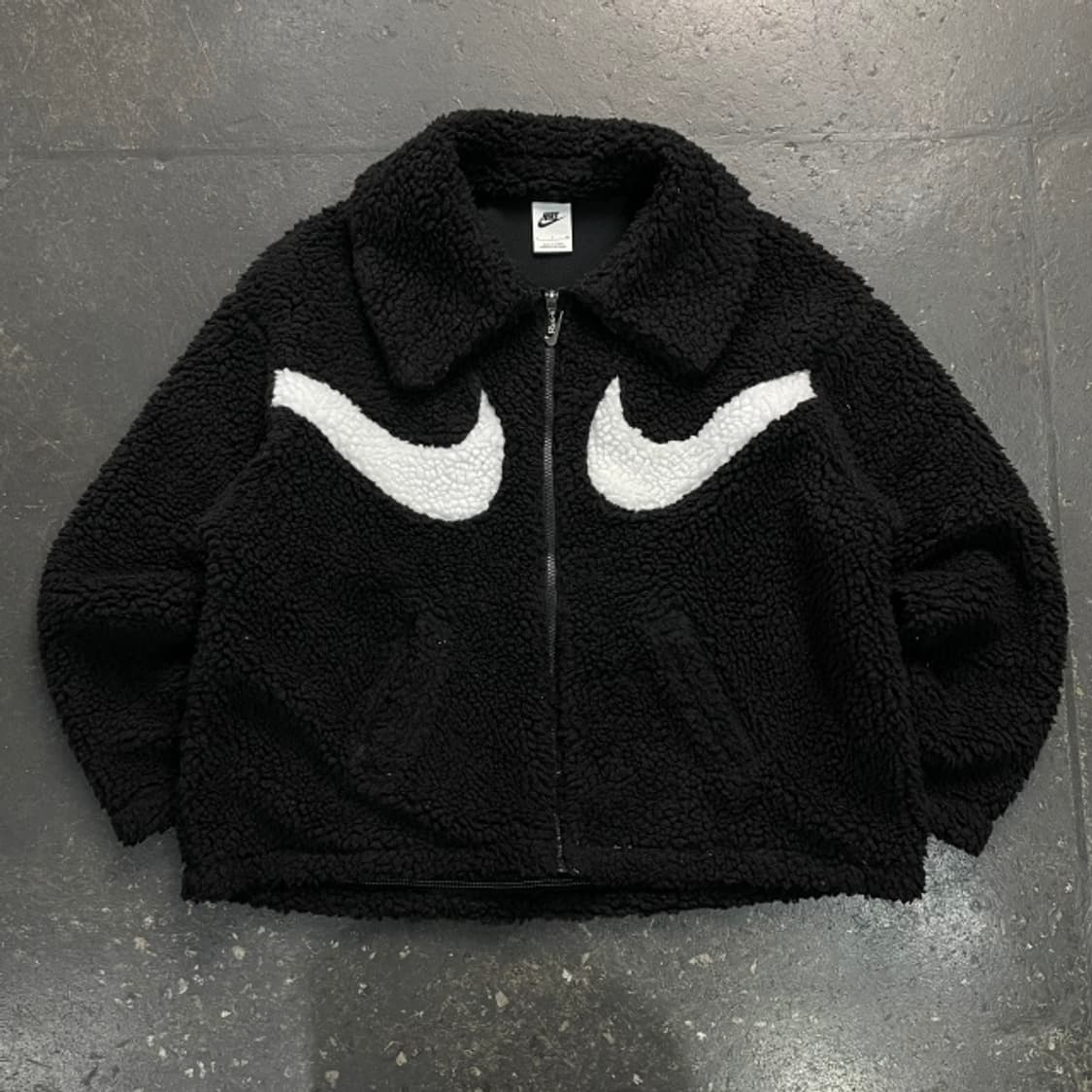 나이키 더블 스우시 뽀글이 후리스 자켓 상품이미지1