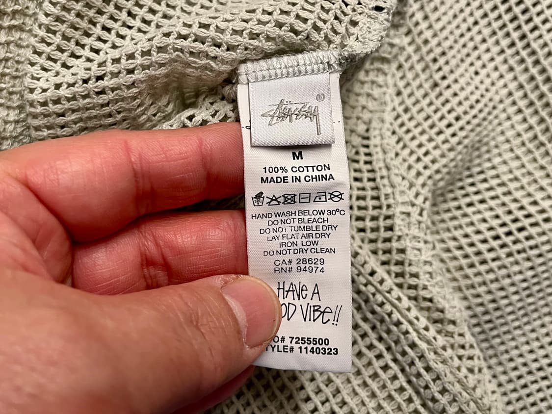 [90~95] 스투시 메쉬 후드티 민트 M  상품이미지4