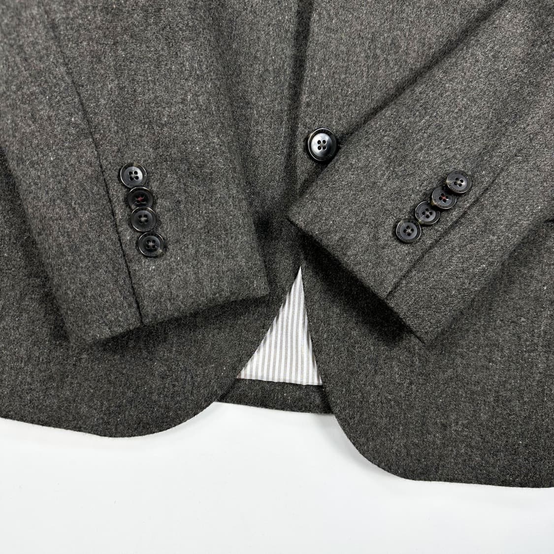 헨리코튼 클래식 브로치 울 모직 블레이져 그레이 M 상품이미지4