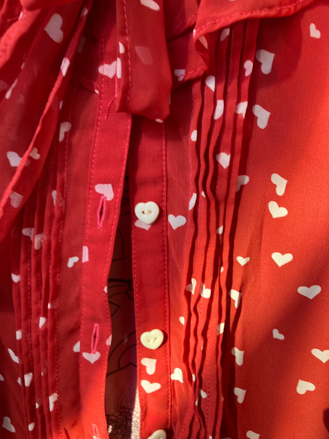 jpn 하트 레이어드 블라우스 상품이미지3