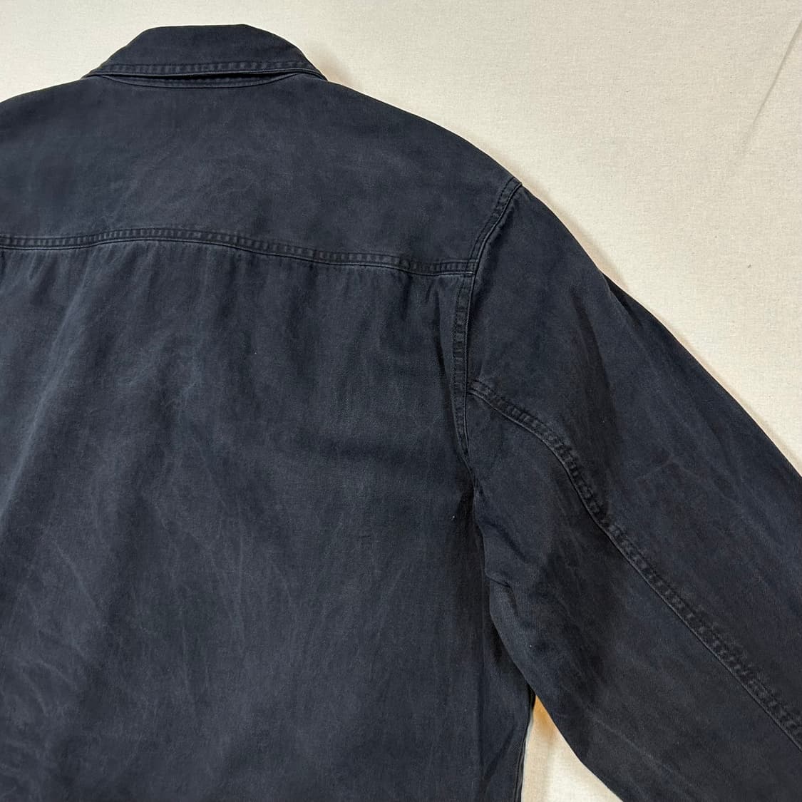 L) 리바이스 흑청 투포켓 워크 데님 셔츠 자켓 T버튼 타입 상품이미지6