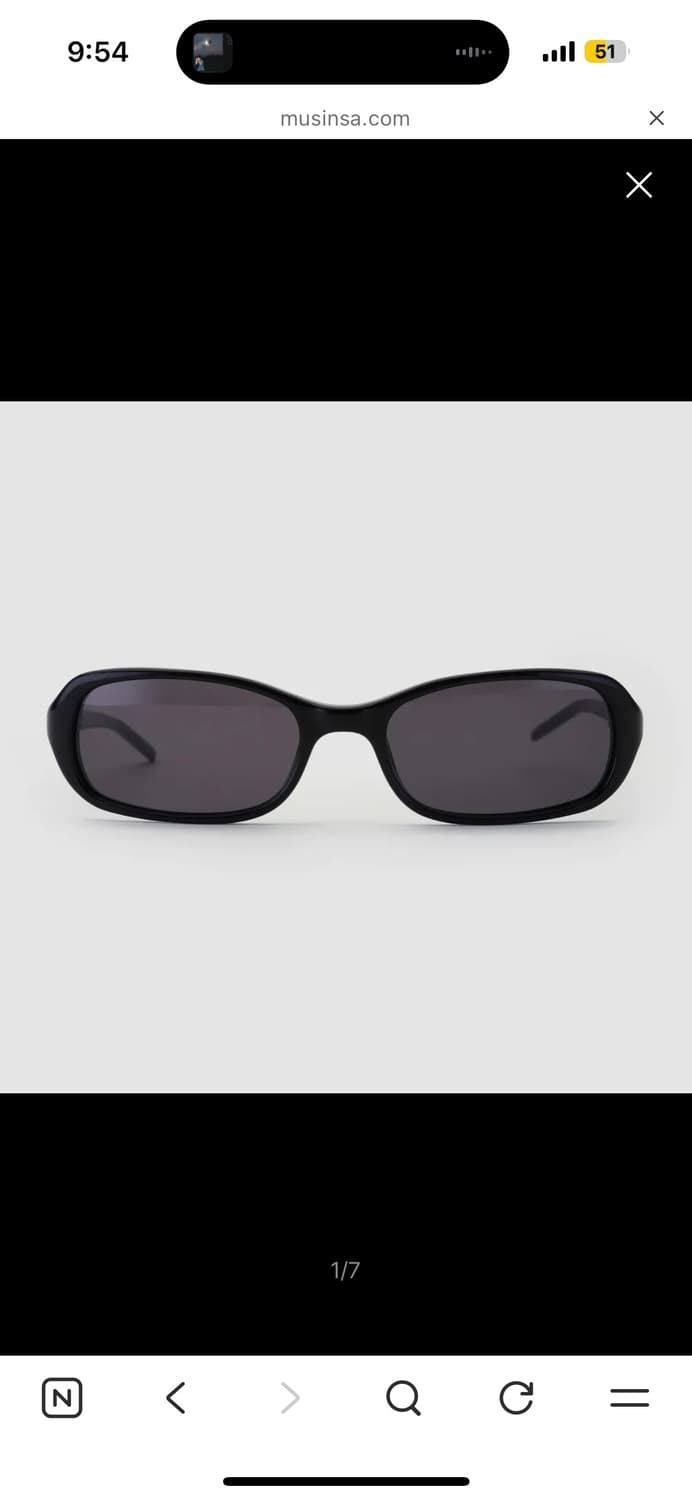 Chimi code 치미 코드 블랙 선글라스 상품이미지1