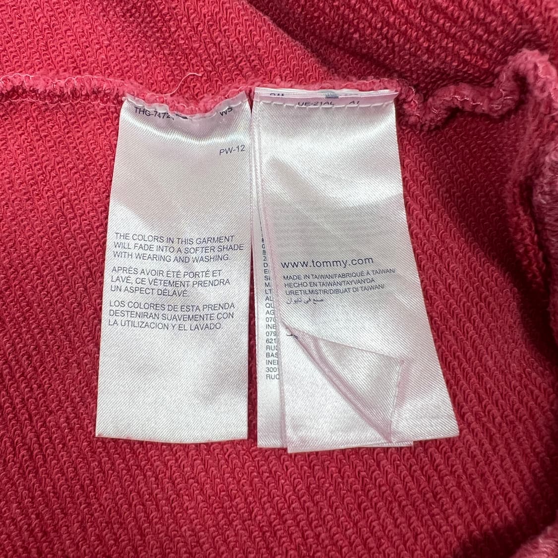 타미힐피거 가먼트 다이드 포켓 맨투맨 M-L 상품이미지9