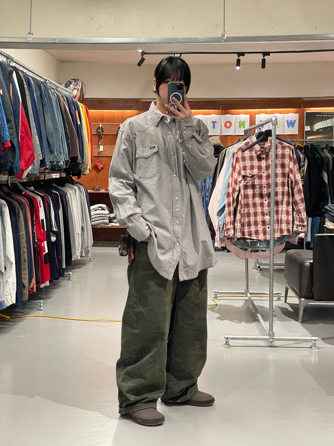 랭글러 빅사이즈 웨스턴 셔츠   상품이미지3