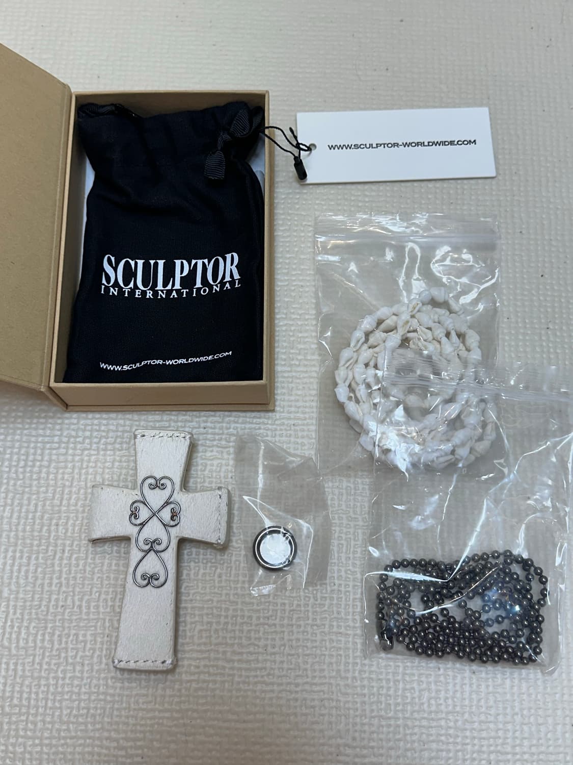 스컬프터 Cross Hair On Strap Wallet White 상품이미지4