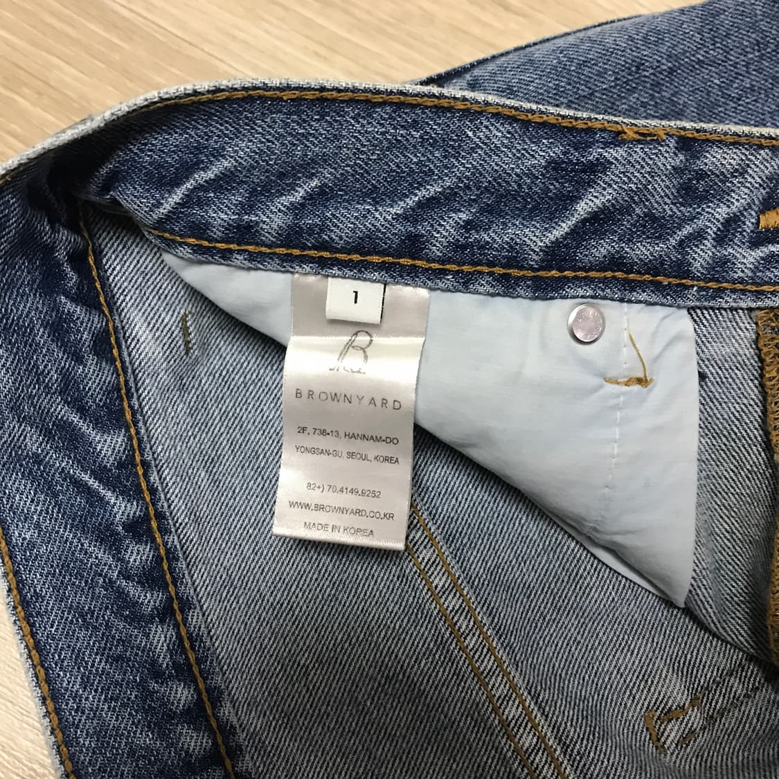 브라운야드 데님 팬츠 1사이즈 상품이미지5