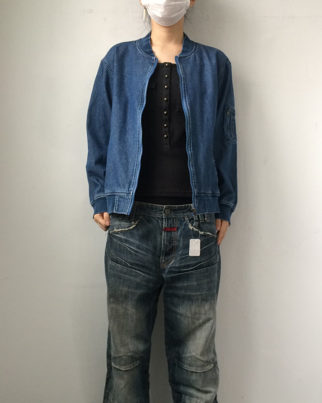Denim bomber jacket 상품이미지5