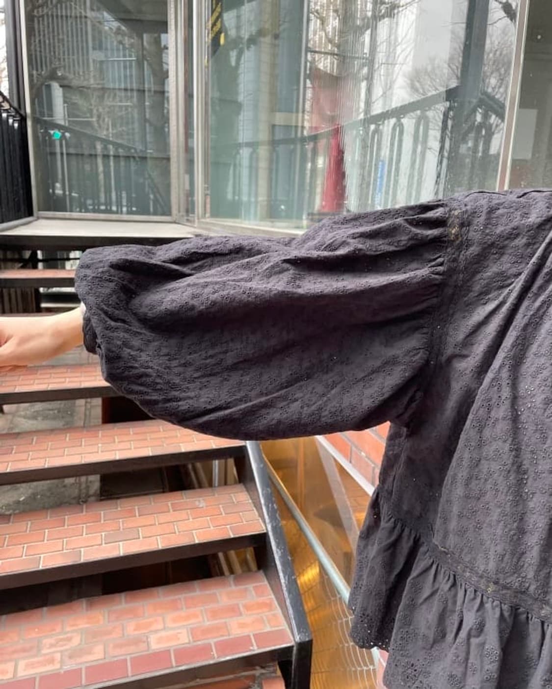 빔즈보이 스모크 롱 슬리브 블라우스 free 상품이미지3