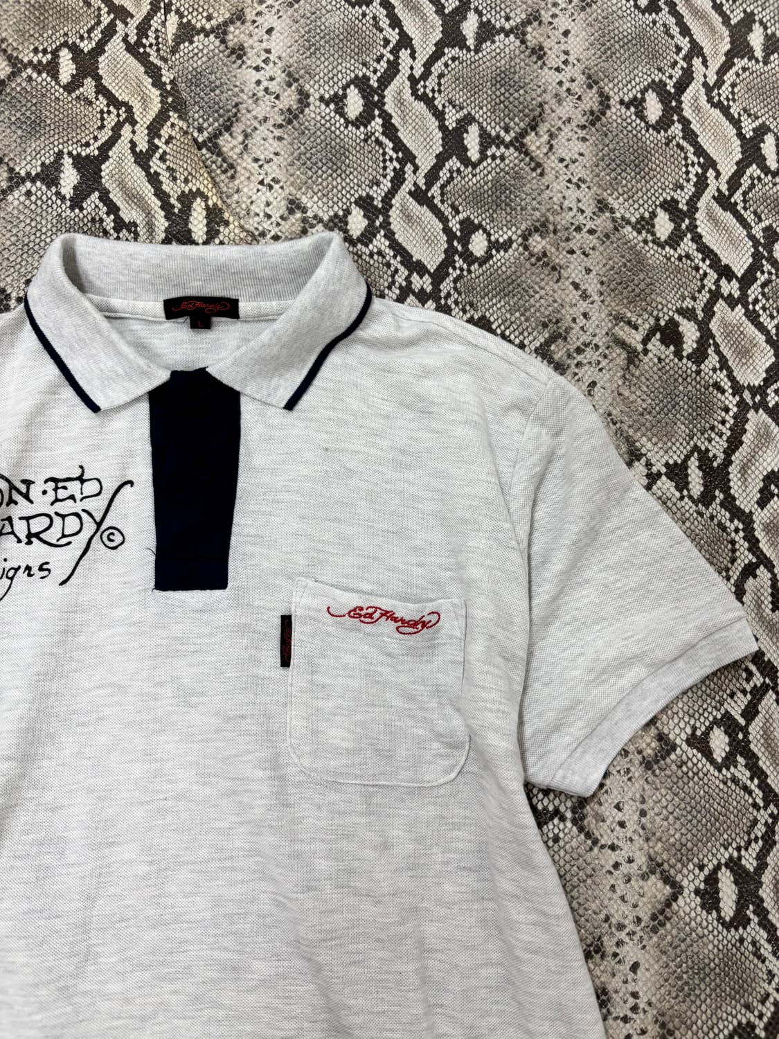 “Ed Hardy” Grey Print Tee 상품이미지3