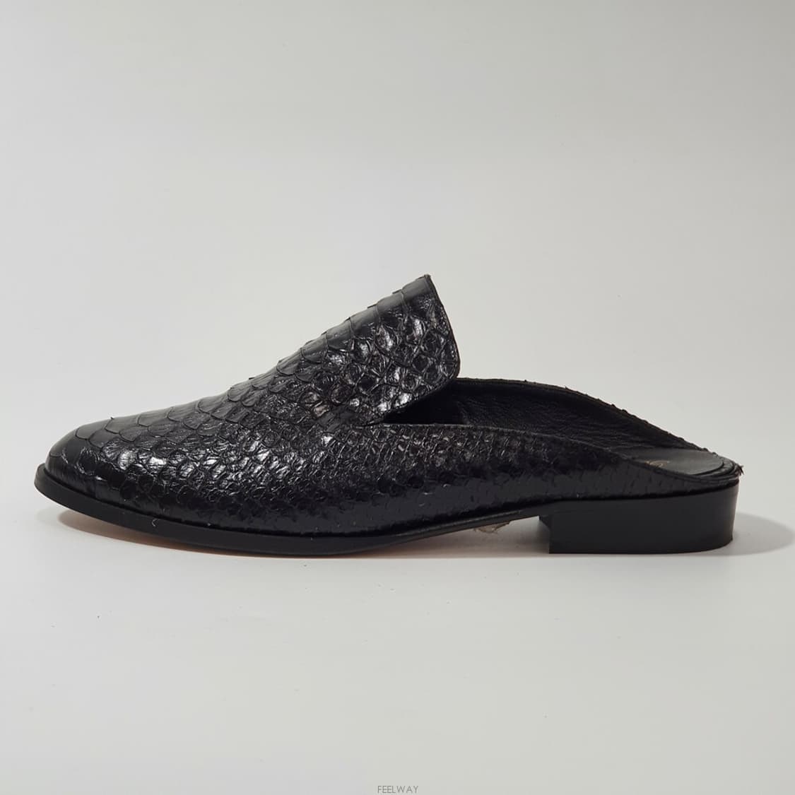 로베르 끌레제리 블랙 레더 뮬 상품이미지3