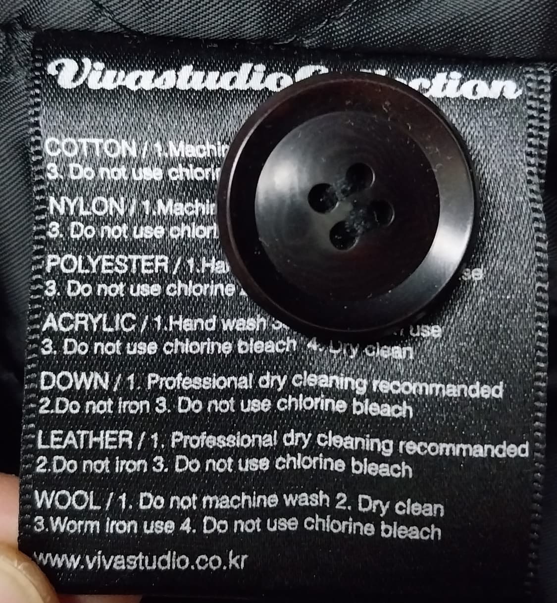 비바스튜디오 진네이비 캐쥬얼 울 코트 S 상품이미지4