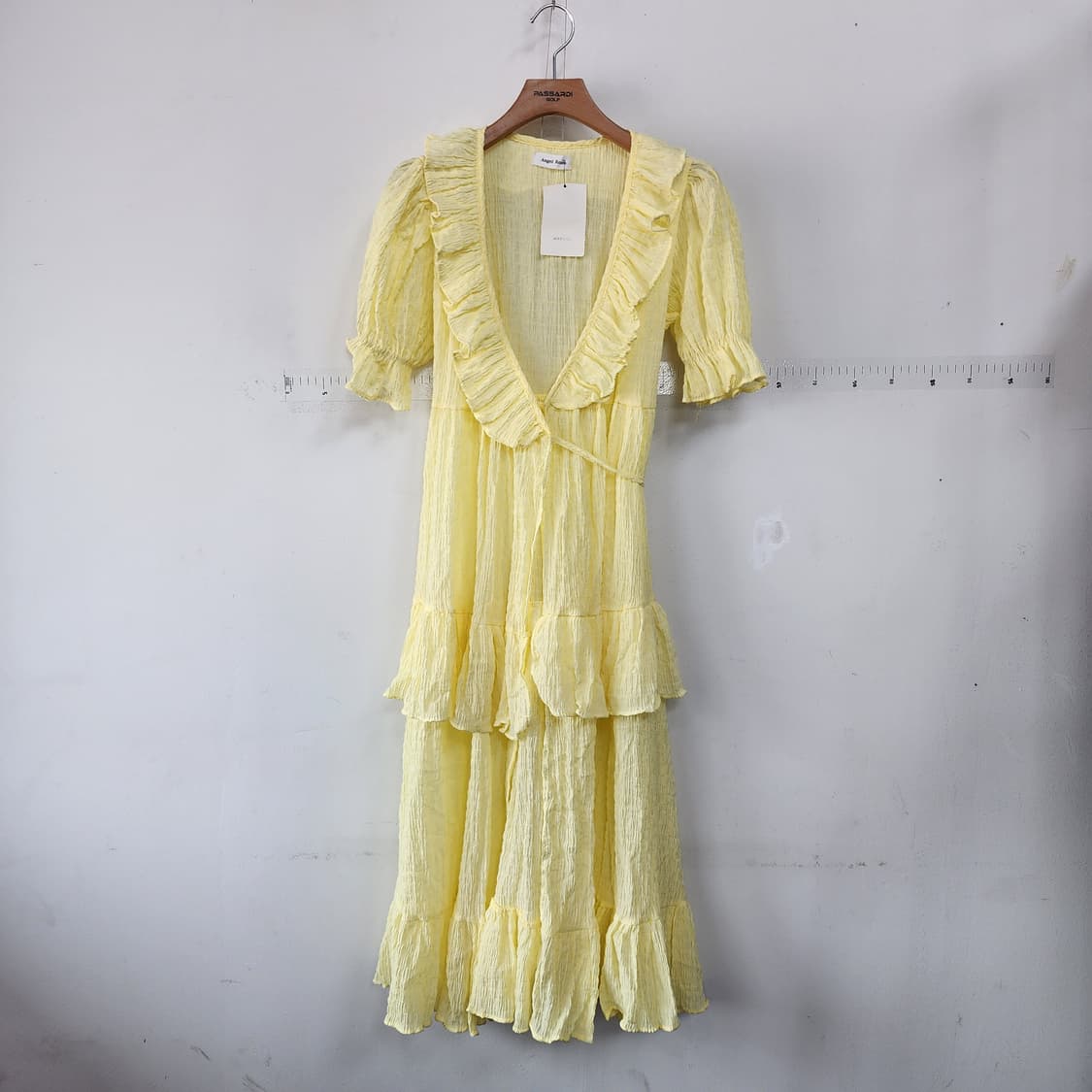 MAYBINS 옐로우 캉캉 롱 원피스 상품이미지1