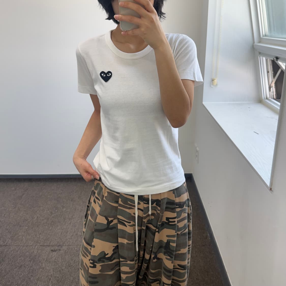 Comme des garcons 꼼데가르송 블랙와펜 화이트 반팔  Pri 상품이미지2